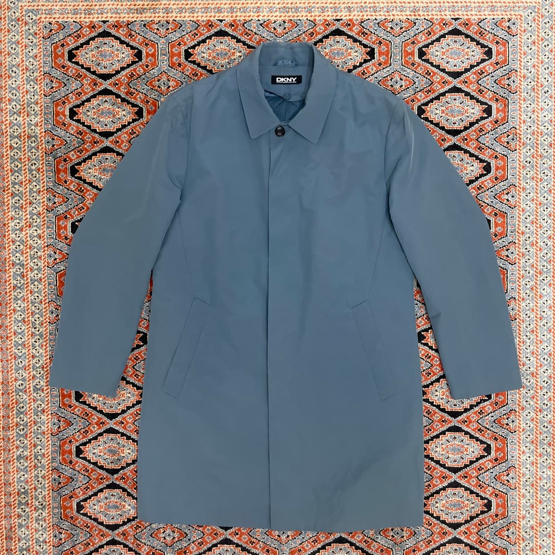 DKNY 스카이블루 내피포함 정장하프 코트 남성M 상품이미지1