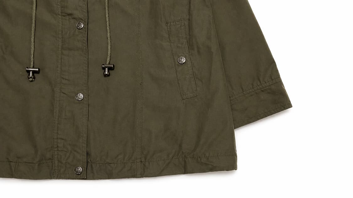 JPN 일본 빈티지 y2k 아메카지 올리브 카키 밀리터리 후드 야상 자켓 상품이미지5