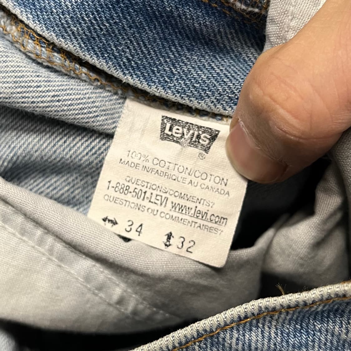 90s Levis634 오렌지탭 데님 팬츠(33“) 상품이미지7