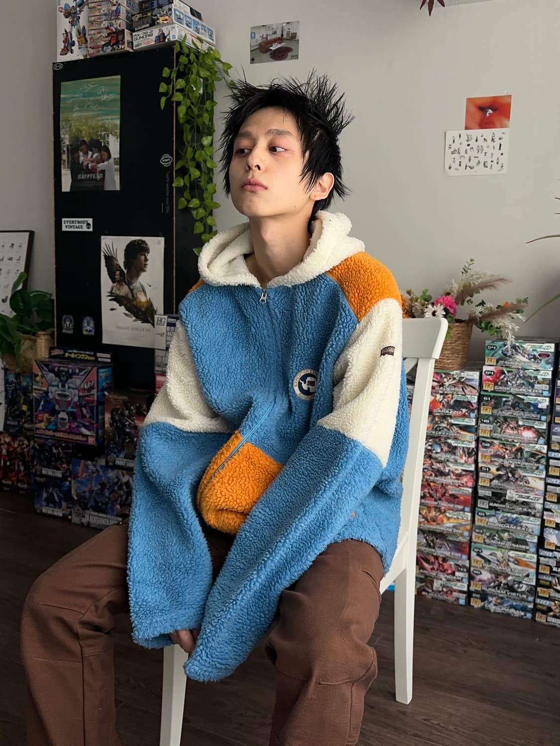 Napapijri 오버 컬러 플리스 후드집업 상품이미지4