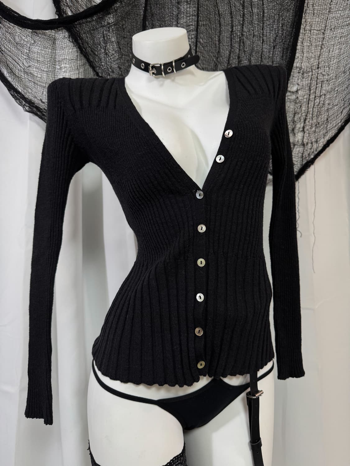 black cardigan 상품이미지2