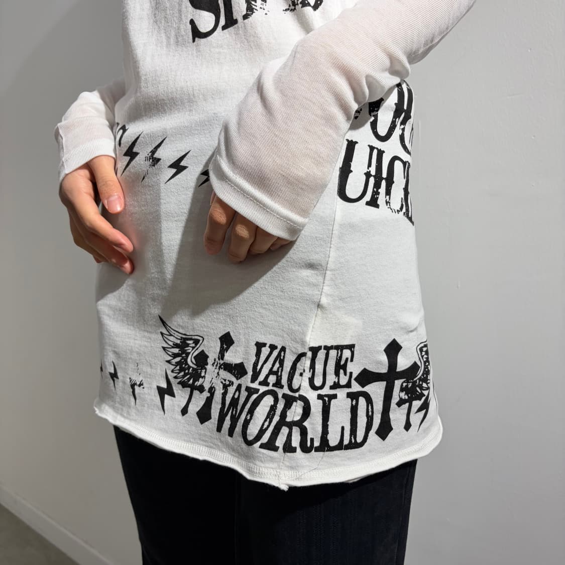 GHOST of HARLEM 해골 스컬 나시 슬리브리스 상품이미지2