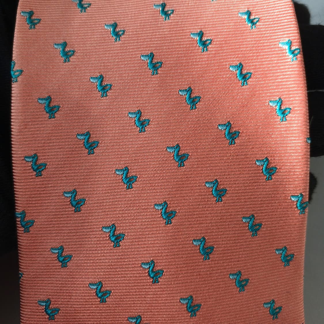 닥스 실크 오렌지 펠리칸 패턴 넥타이 8.3cm A+등급 A19429
 상품이미지6