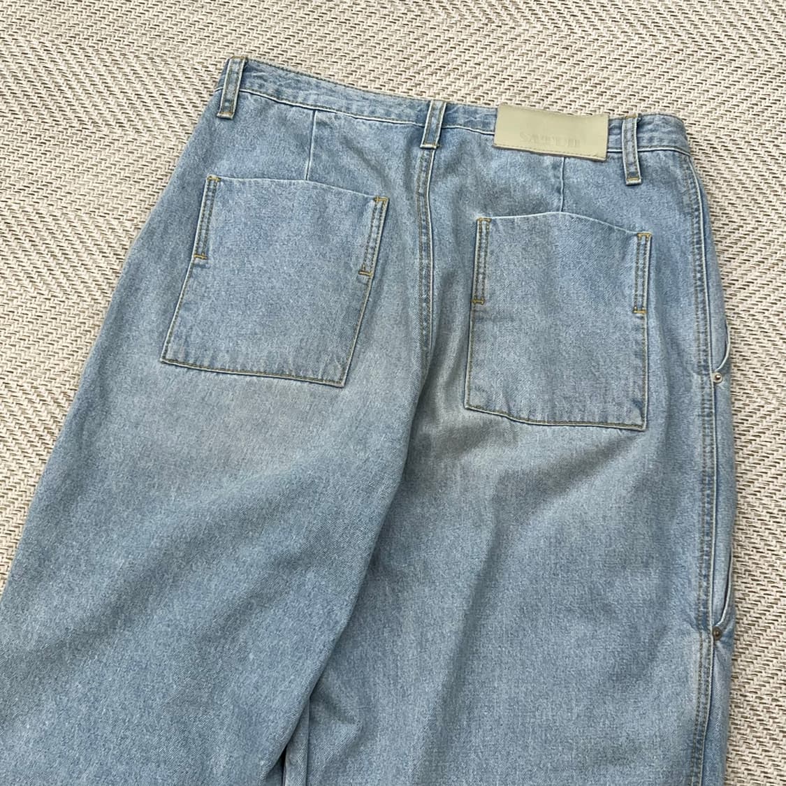 세터 핀턱 워싱 데님팬츠  r2972 상품이미지4