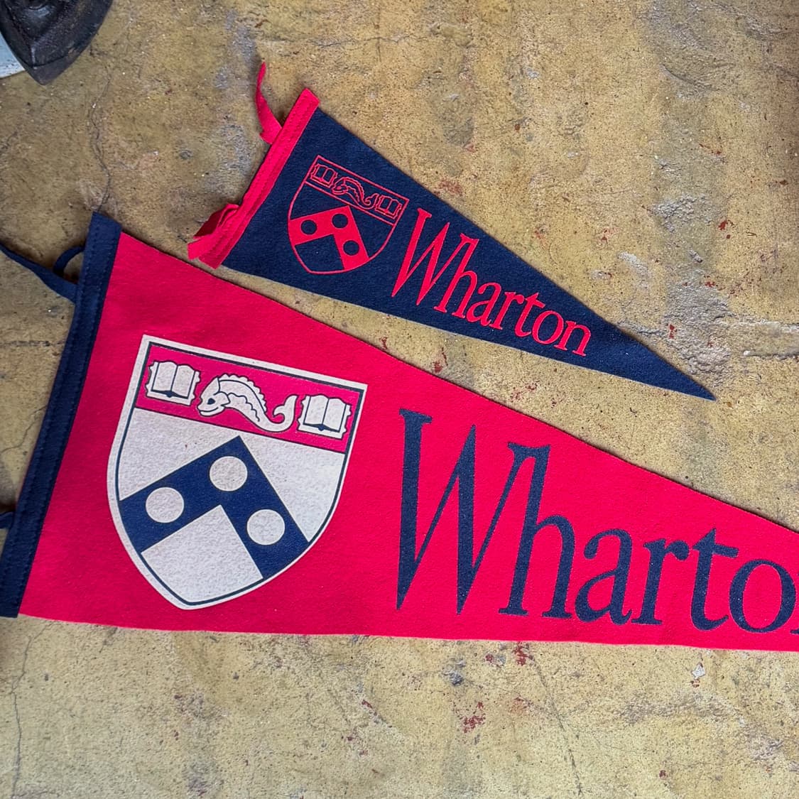 1970s 오리지널 Wharton 대학교 펜넌트 깃발 상품이미지2