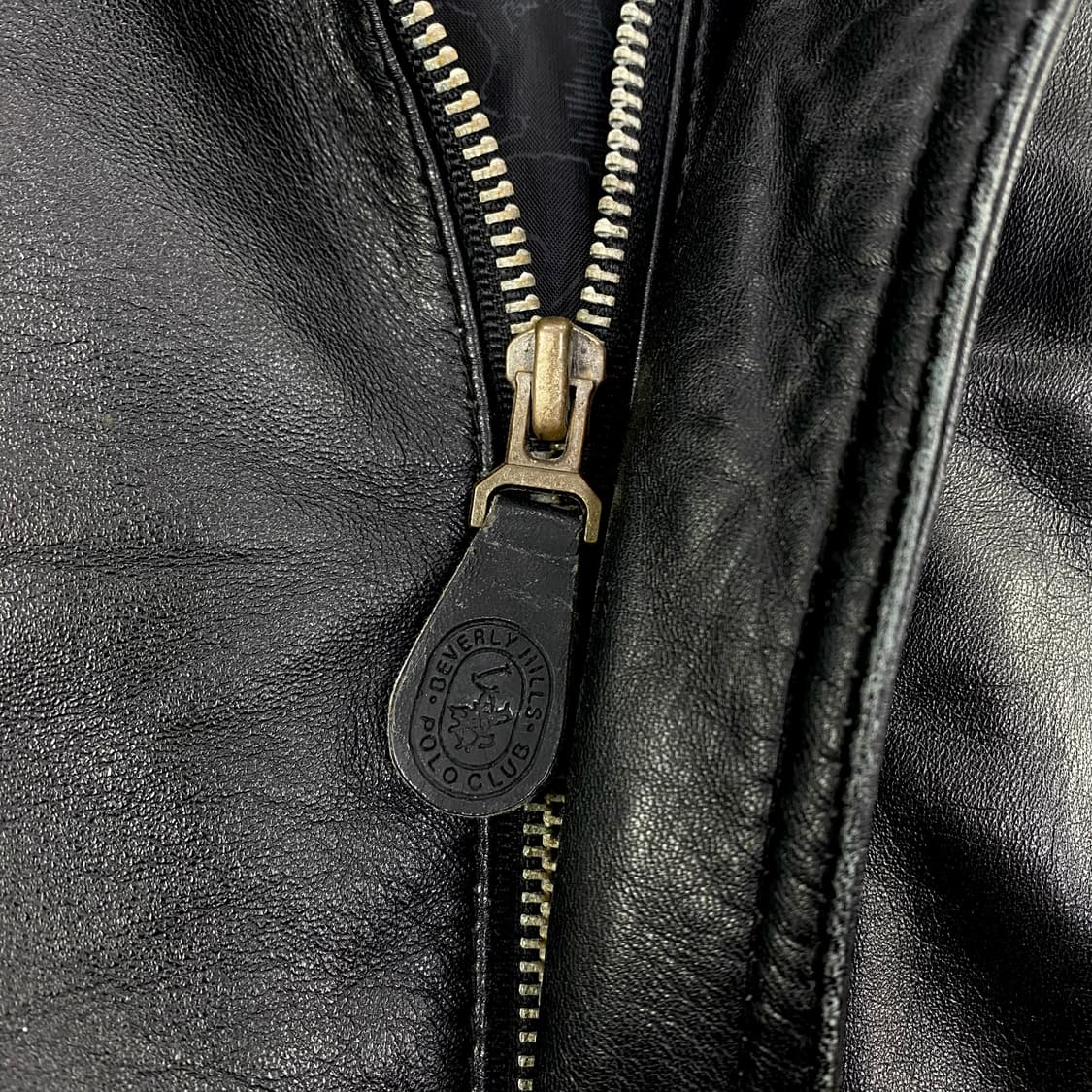 베버리힐즈 폴로 클럽 양가죽 블랙 A-2 레더 자켓 (105) 상품이미지6