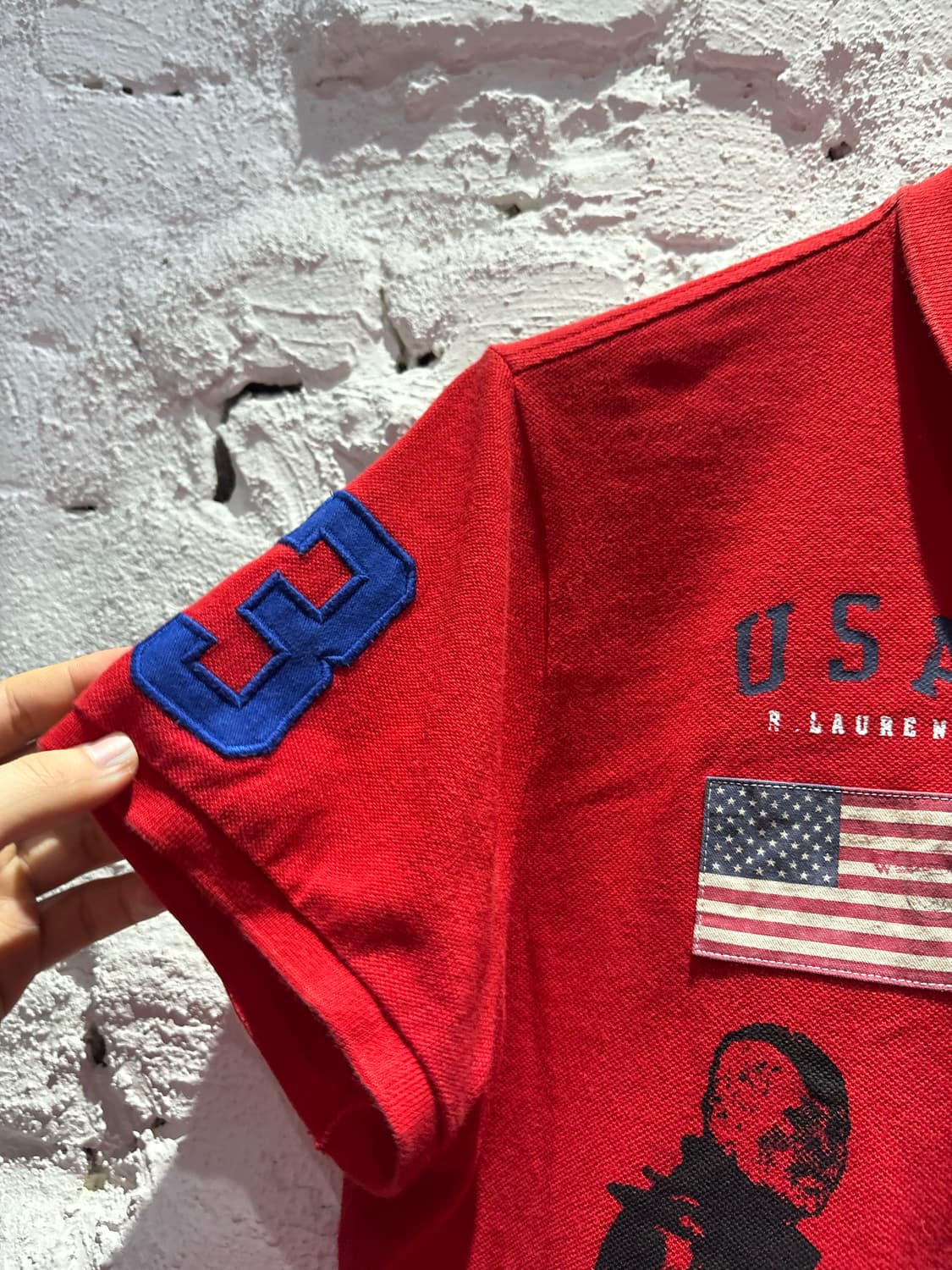 폴로 치프키프 빅포니 USA 성조기 커스텀 카라반팔 상품이미지5