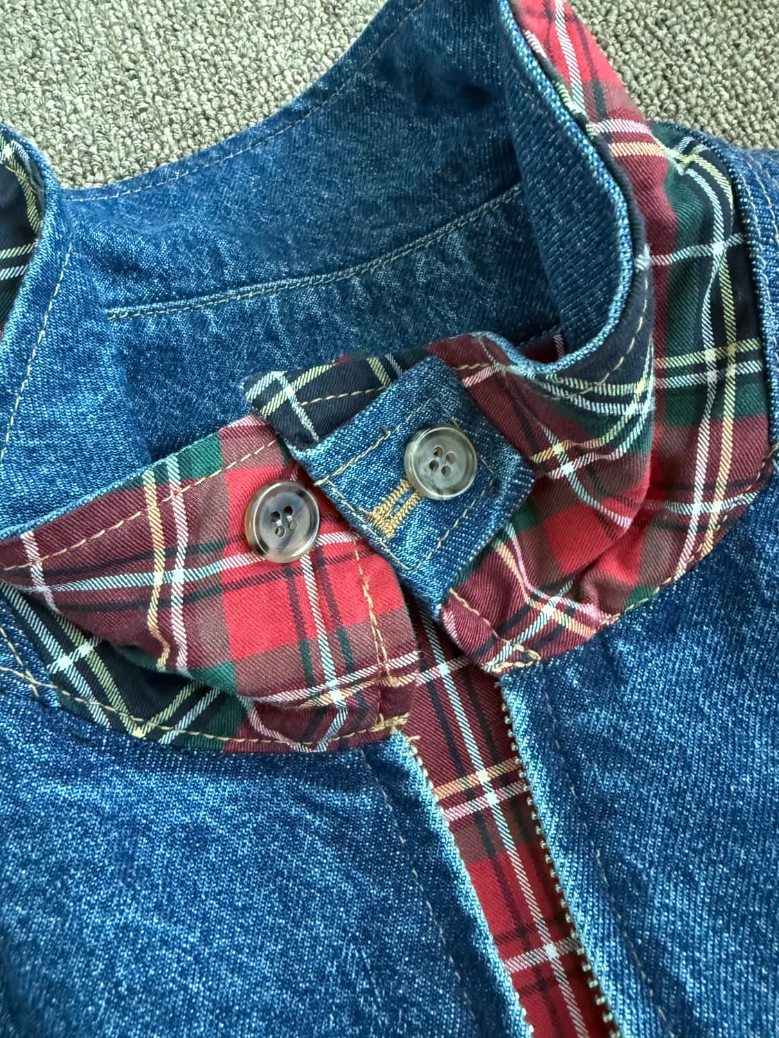 헤리티지플로스 데님블루종 CREST DENIM BLOUSON JACKET 상품이미지3