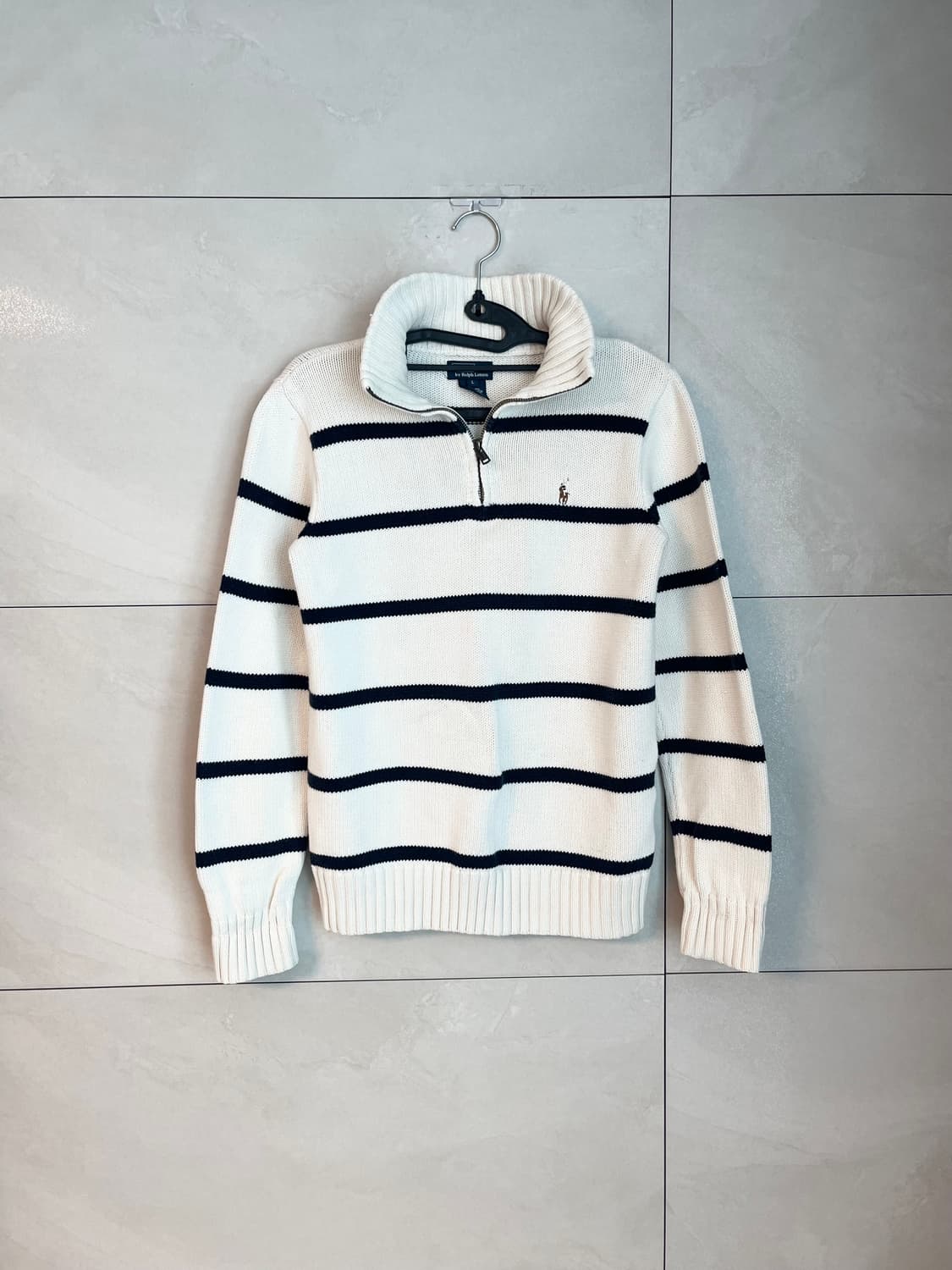 폴로 랄프로렌 포니 스트라이프 하프집업 니트 [L]  상품이미지1