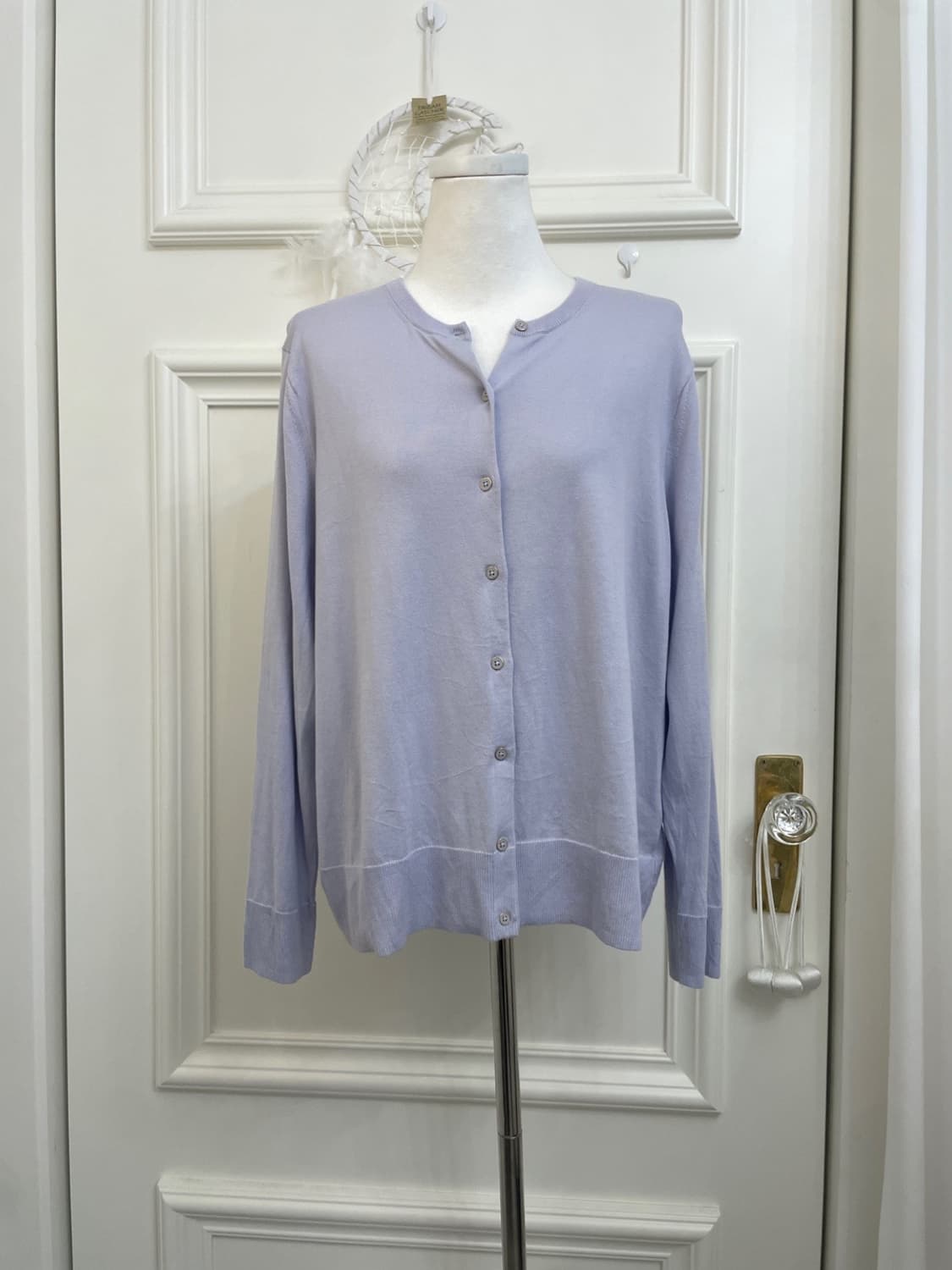blueberry button point soft cardigan 상품이미지1
