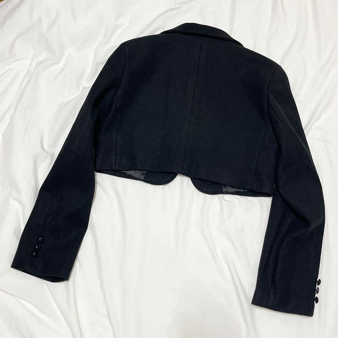 빈티지 ) 리본포인트 오픈크롭자켓 상품이미지4