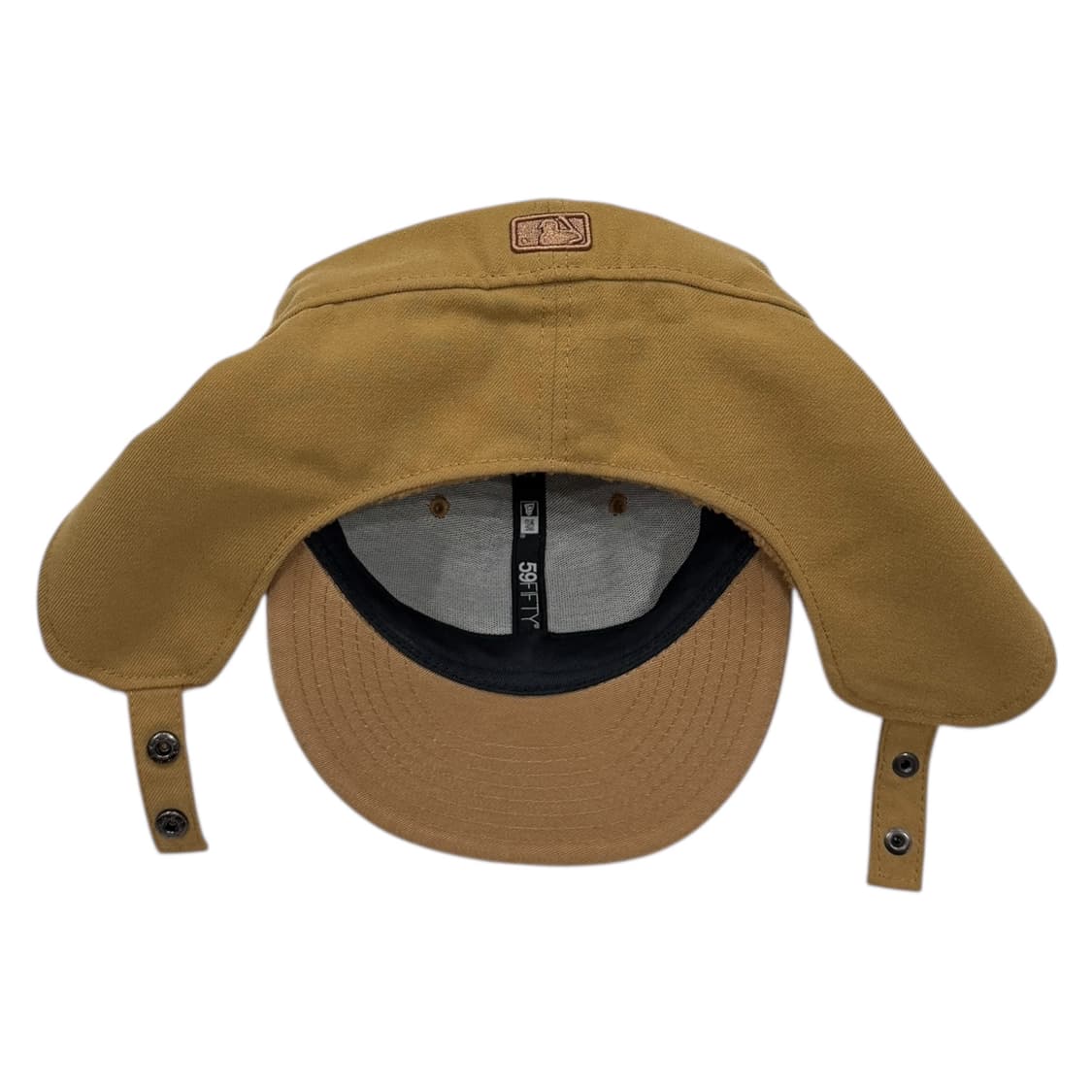 뉴에라 빈티지 보스턴 트루퍼햇 군밤 귀도리 스냅백 모자 위트 브라운 상품이미지4