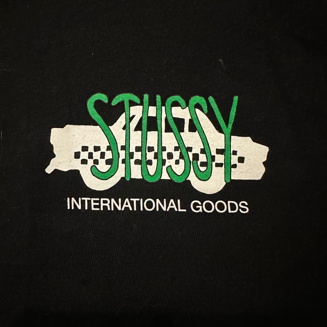 스투시 택시 캡 그래픽 티셔츠 블랙 상품이미지4