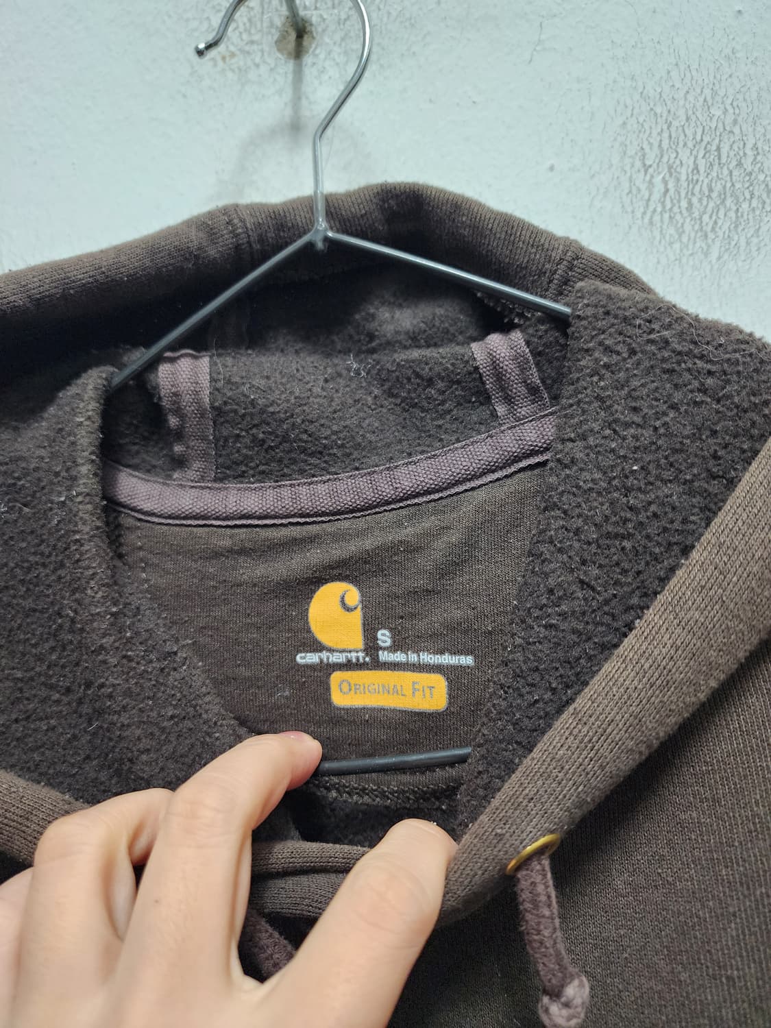 칼하트 브라운 후드티 상품이미지3