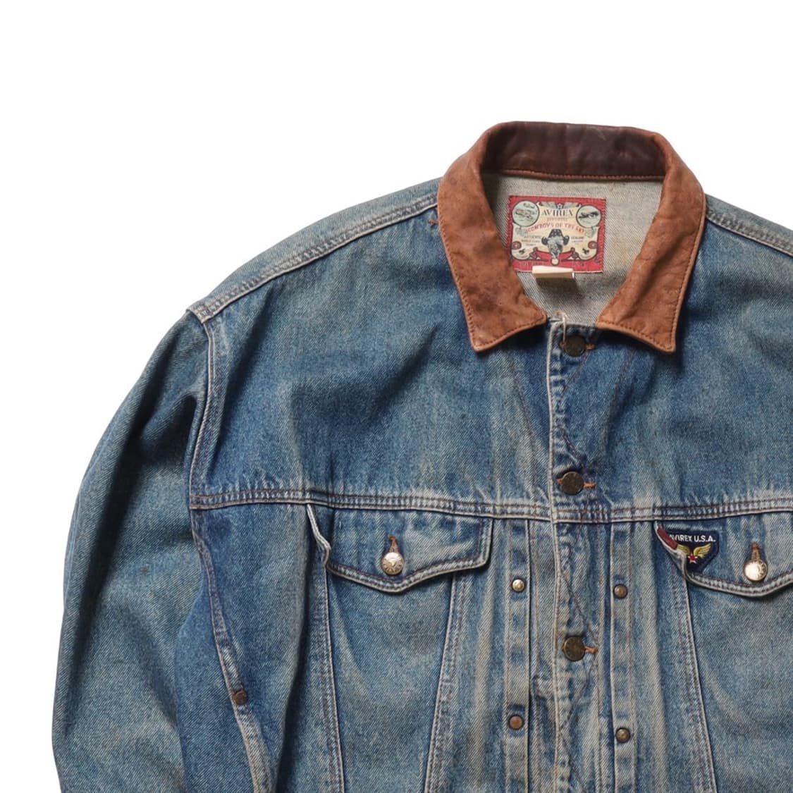 아비렉스 90’s AVIREX Denim Trucker Jacket    상품이미지3