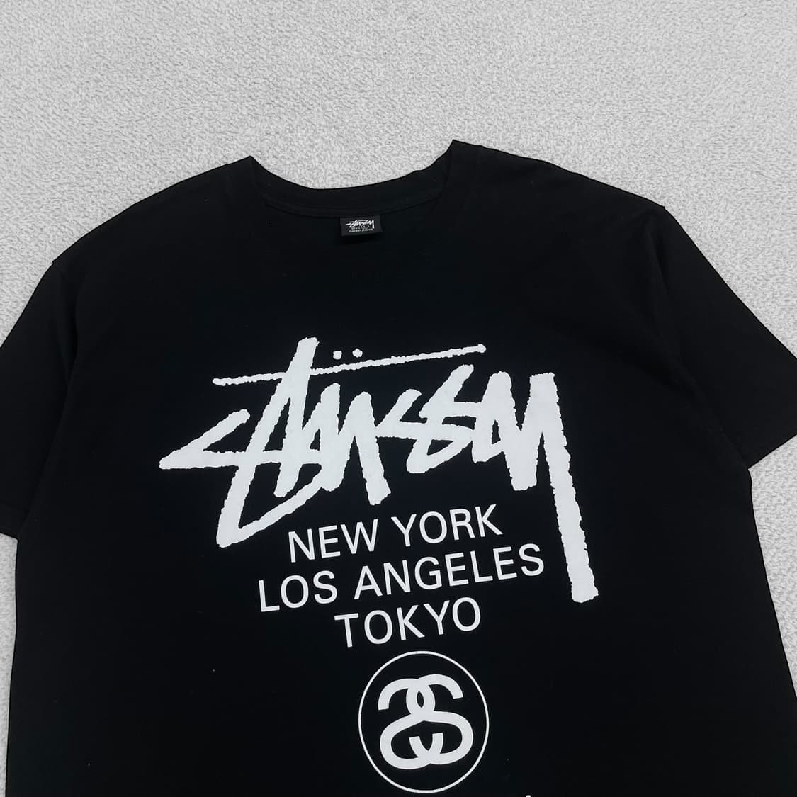스투시 Stussy 월드투어 반팔 티셔츠 블랙 상품이미지3