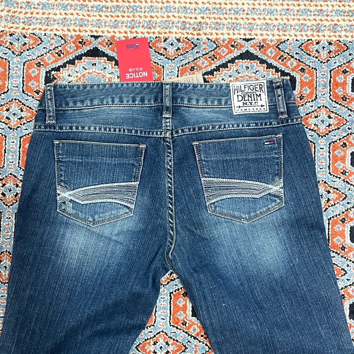 (택있는 새상품) 타미힐피거 데님 중청 골반 데님팬츠 여성30 상품이미지7