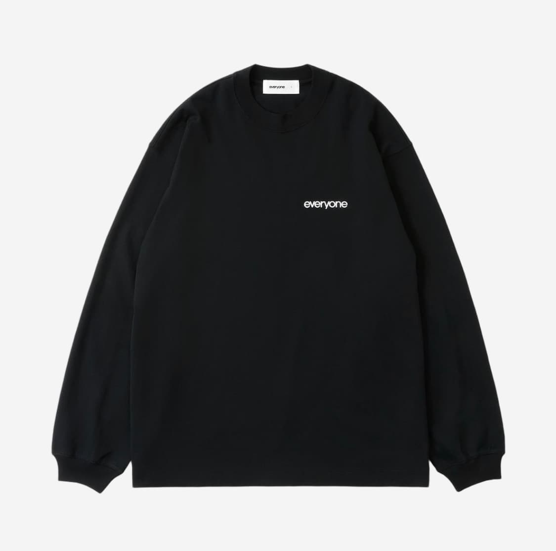 에브리원 오리지널 로고 롱슬리브 블랙 상품이미지1