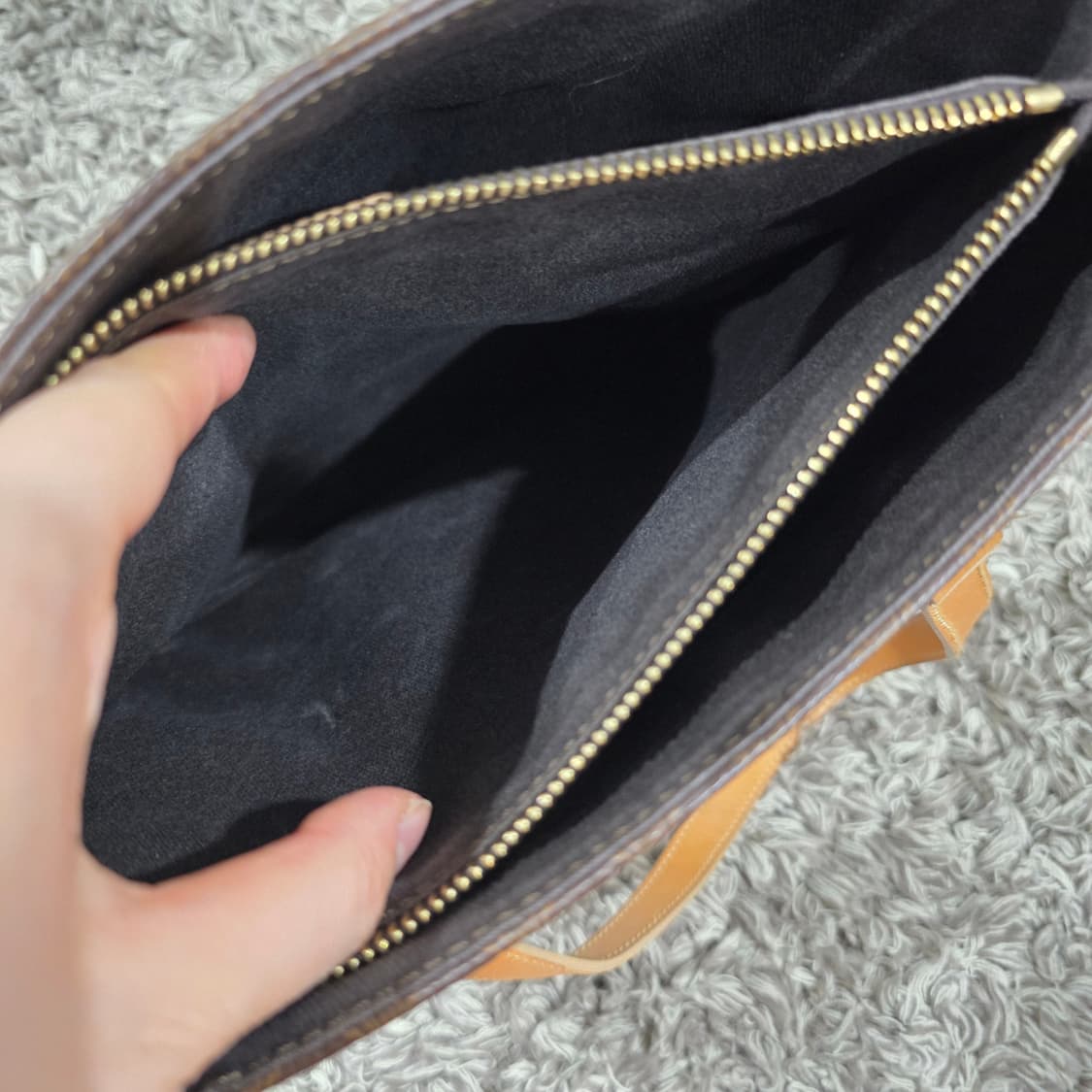 셀린느 빈티지 마카담 브라운 토트백 숄더백 버킷백 상품이미지5