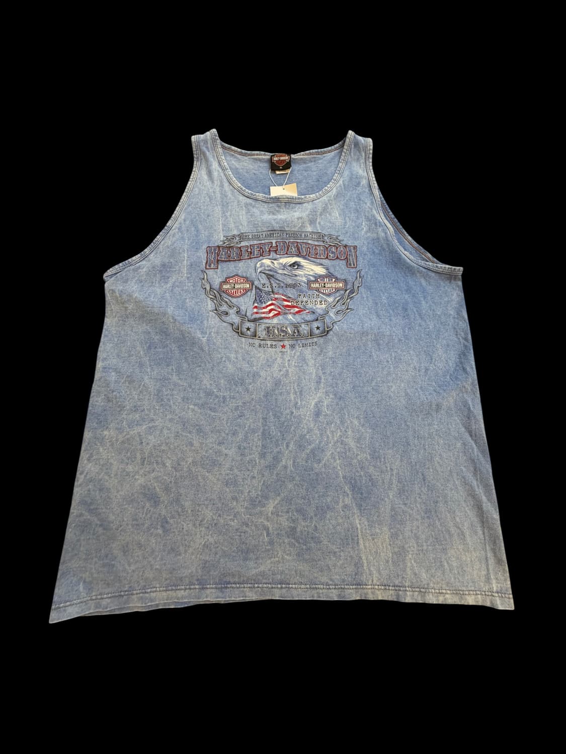 할리데이비슨 빈티지 빅로고 나시 상품이미지1