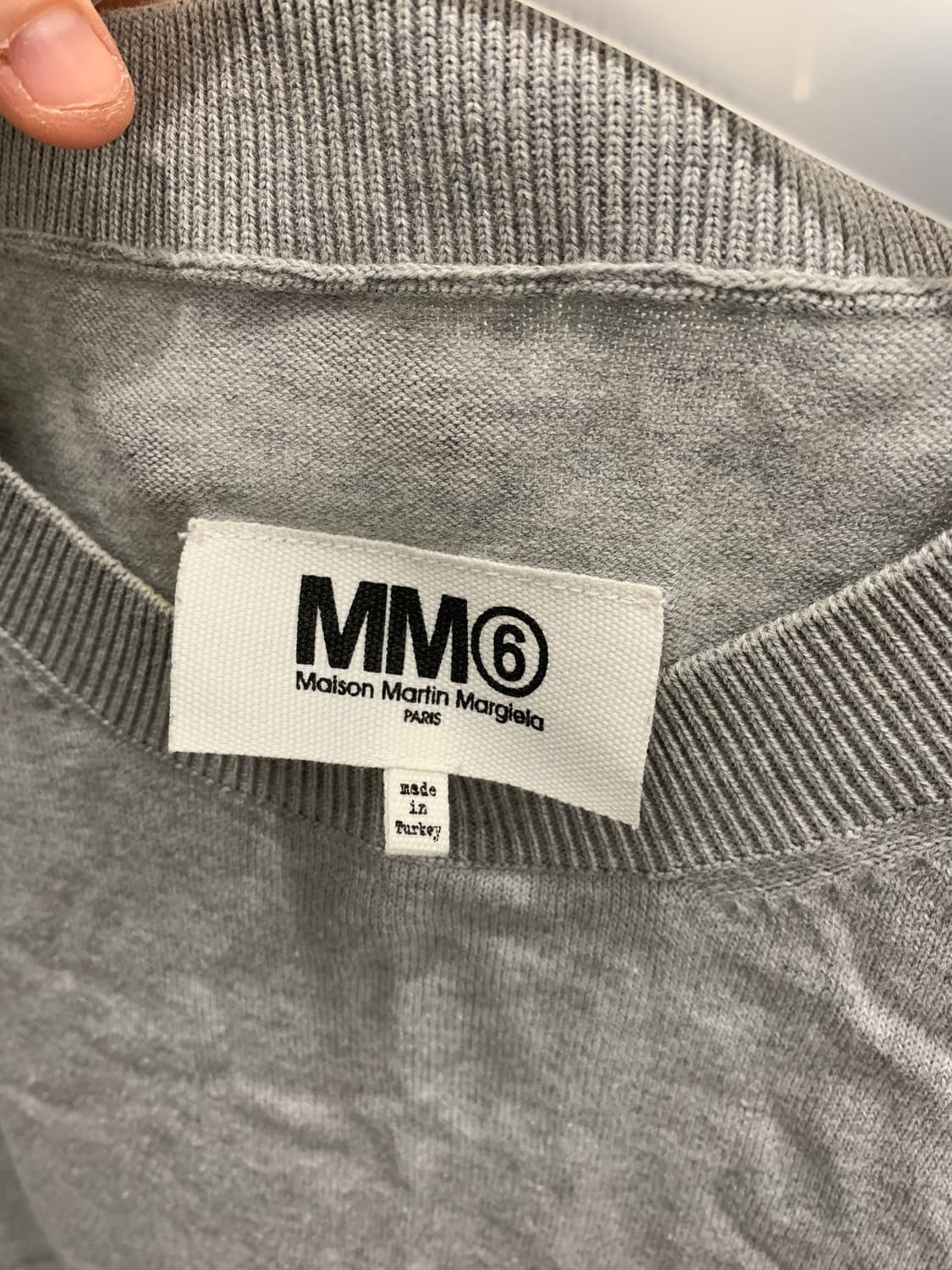 [MM6] 마르지엘라 파이핑 반팔 니트 (리버시블O) 상품이미지4