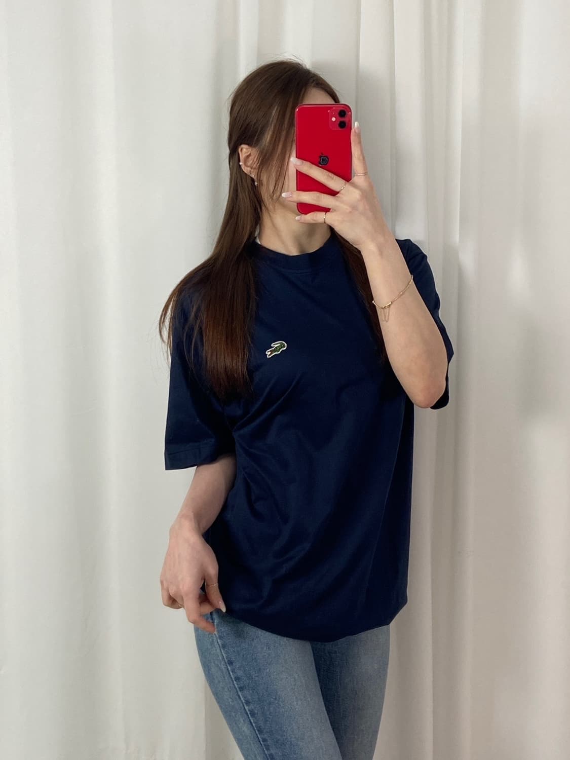 라코스테 와펜 라운드 티 상품이미지1
