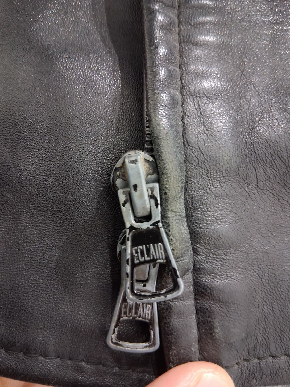 70' 빈티지 프랑스군 모터싸이클 가죽자켓 상품이미지4