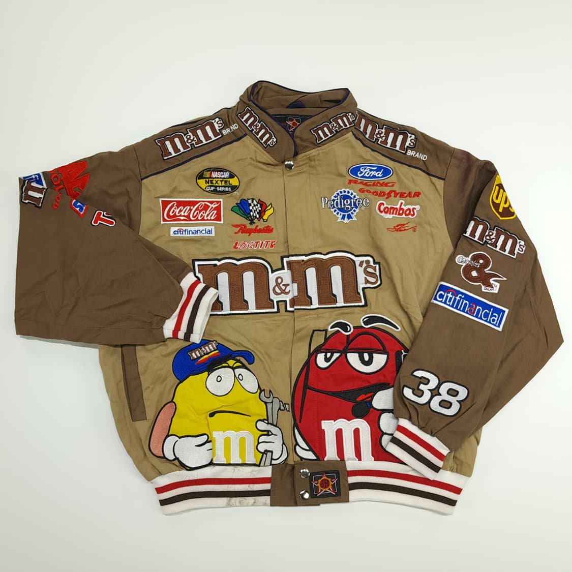 CN661 L 아메리칸 빈티지 엠앤엠 자수 레이싱 자켓 상품이미지2