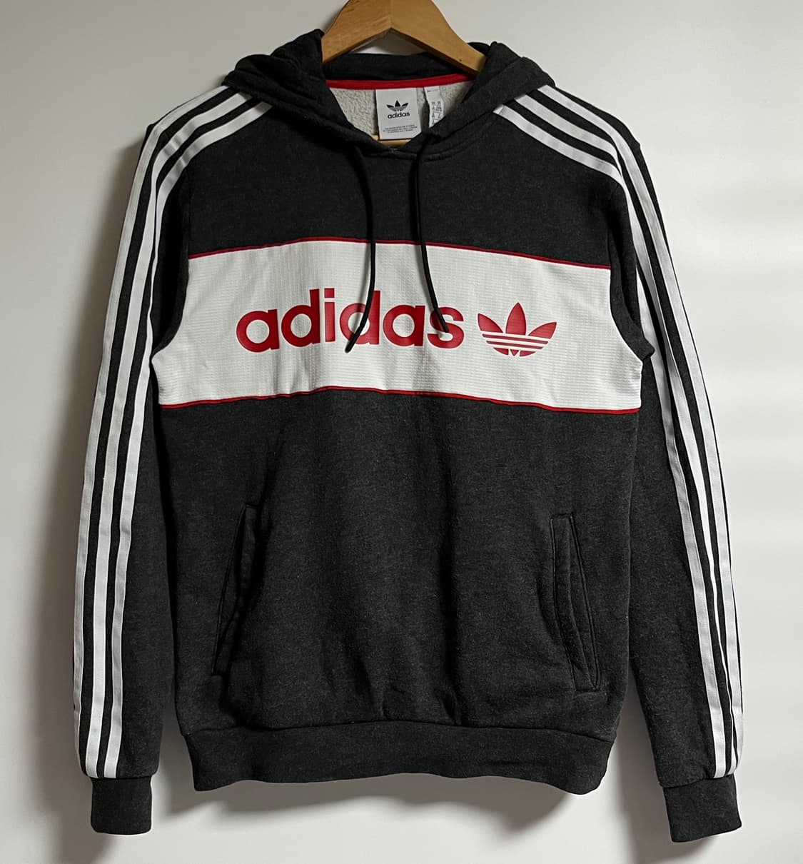 공용 아디다스 오버핏 후드 티셔츠 후드티 XS 상품이미지1