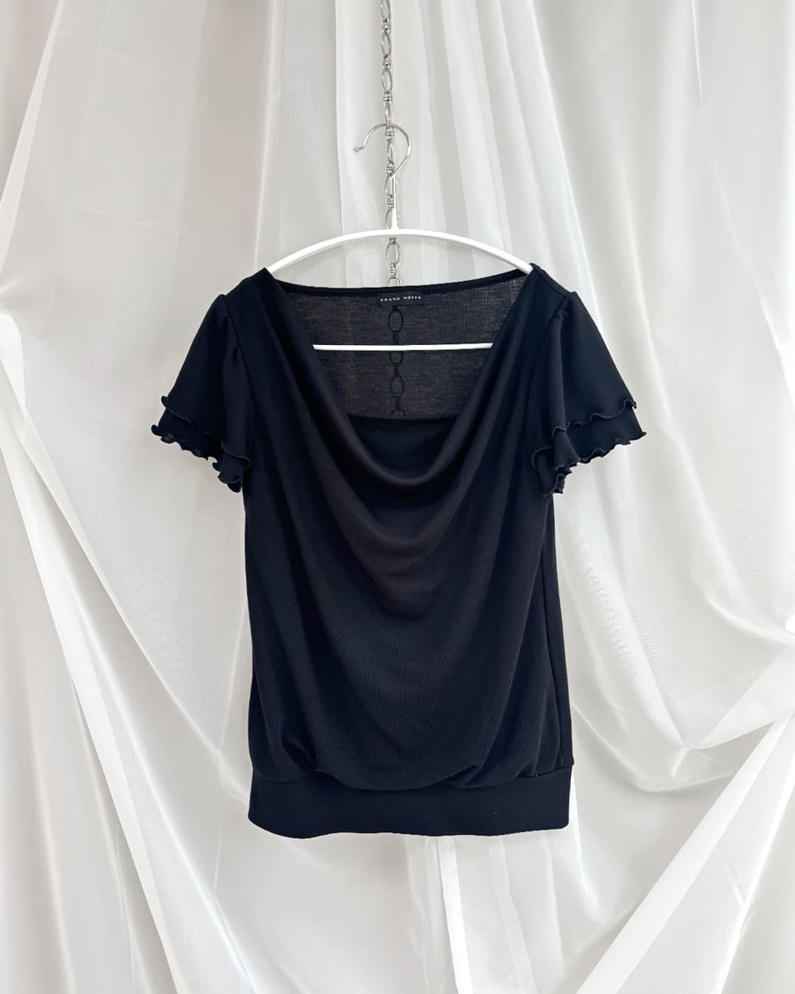 PRASH NOTES neck drape cowl top 상품이미지4