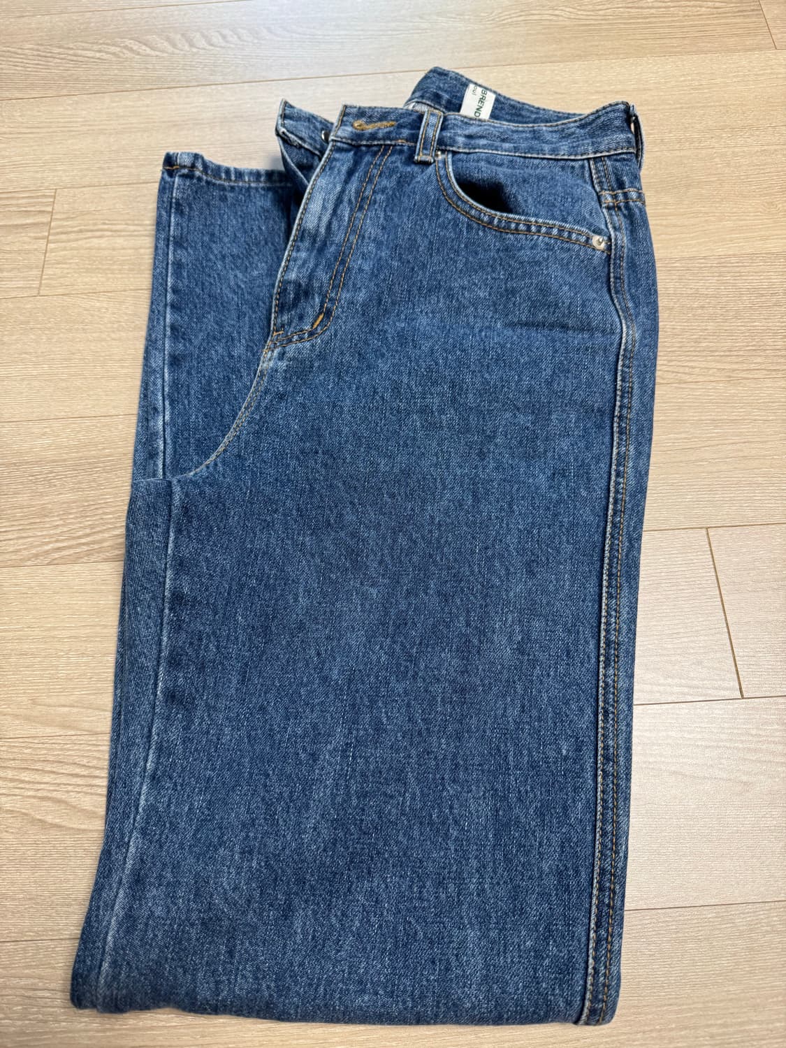 브렌다 브렌든 서울 블루 스트레이트 데님팬츠 1사이즈  상품이미지5