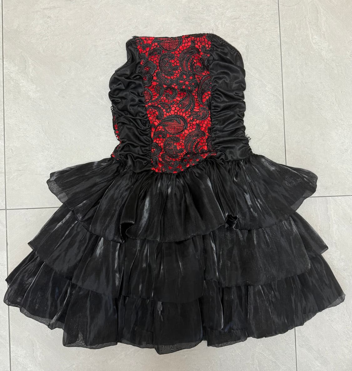 고스 펑크 고딕 탑 원피스 상품이미지1