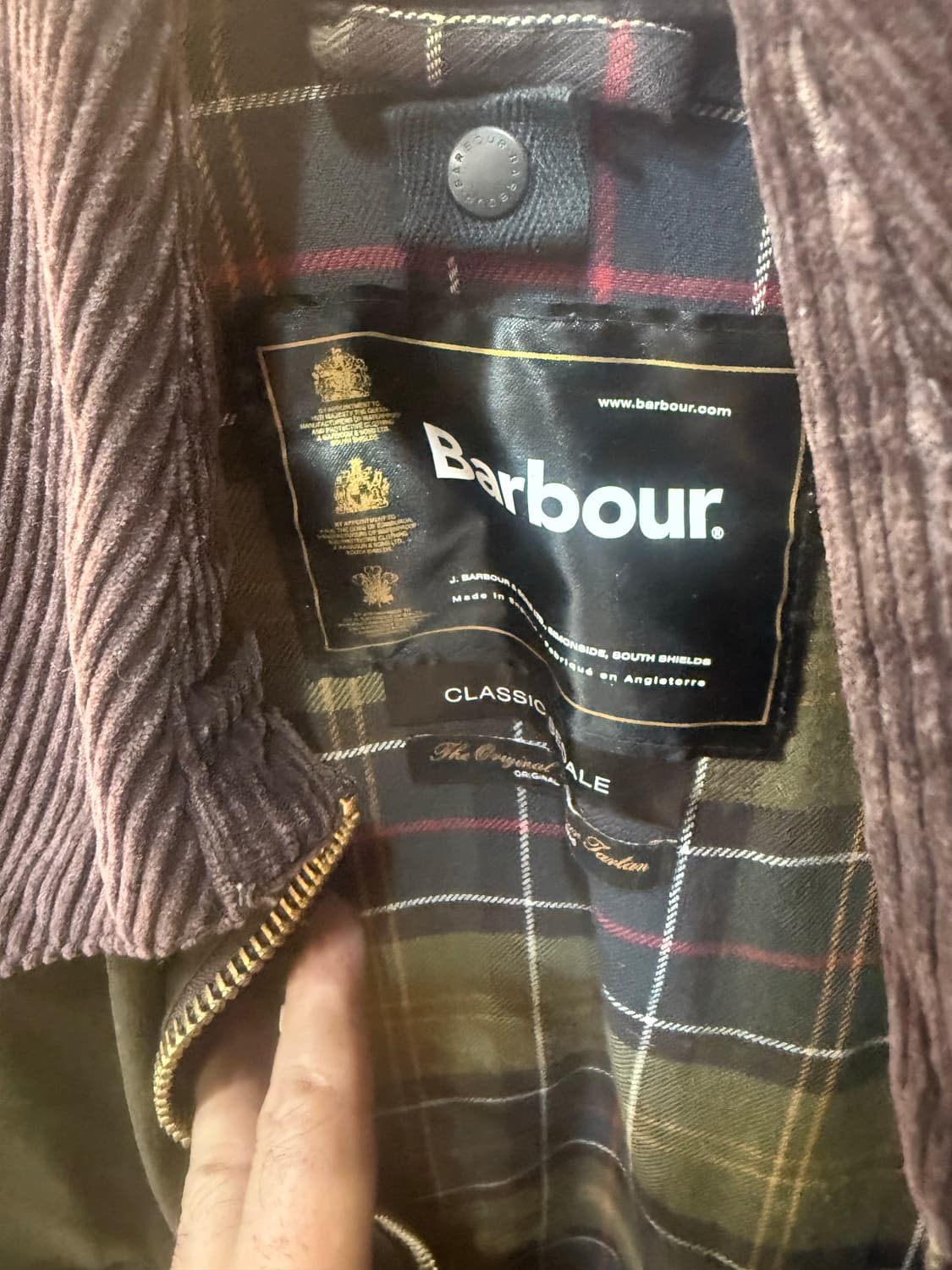 55-66 정품 바버 왁싱자켓 팝니다 상품이미지3