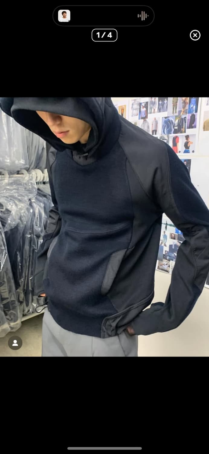 [s] 에이시네틱스 니트 후드Trooper knit black 상품이미지1