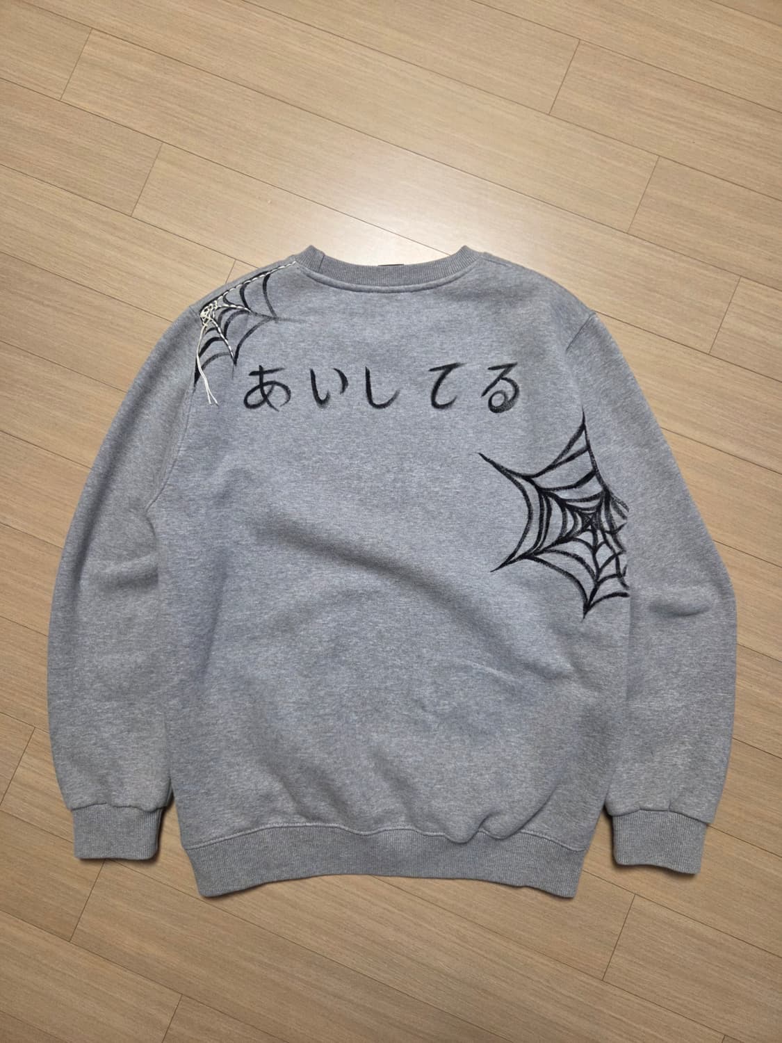 일본어 거미줄 커스텀 맨투맨 상품이미지4