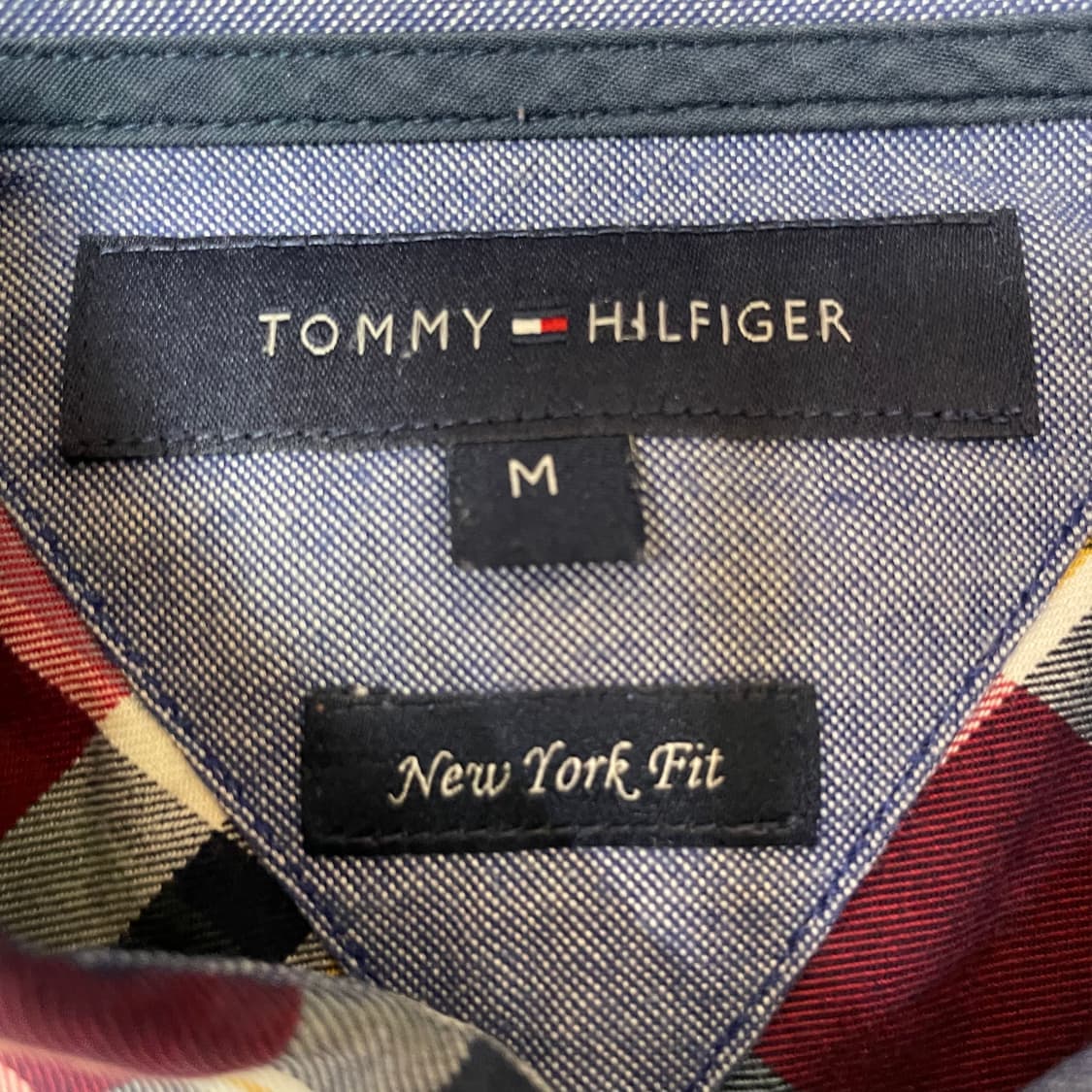 타미힐피거 체크 뉴욕핏 긴팔 셔츠 M 상품이미지4