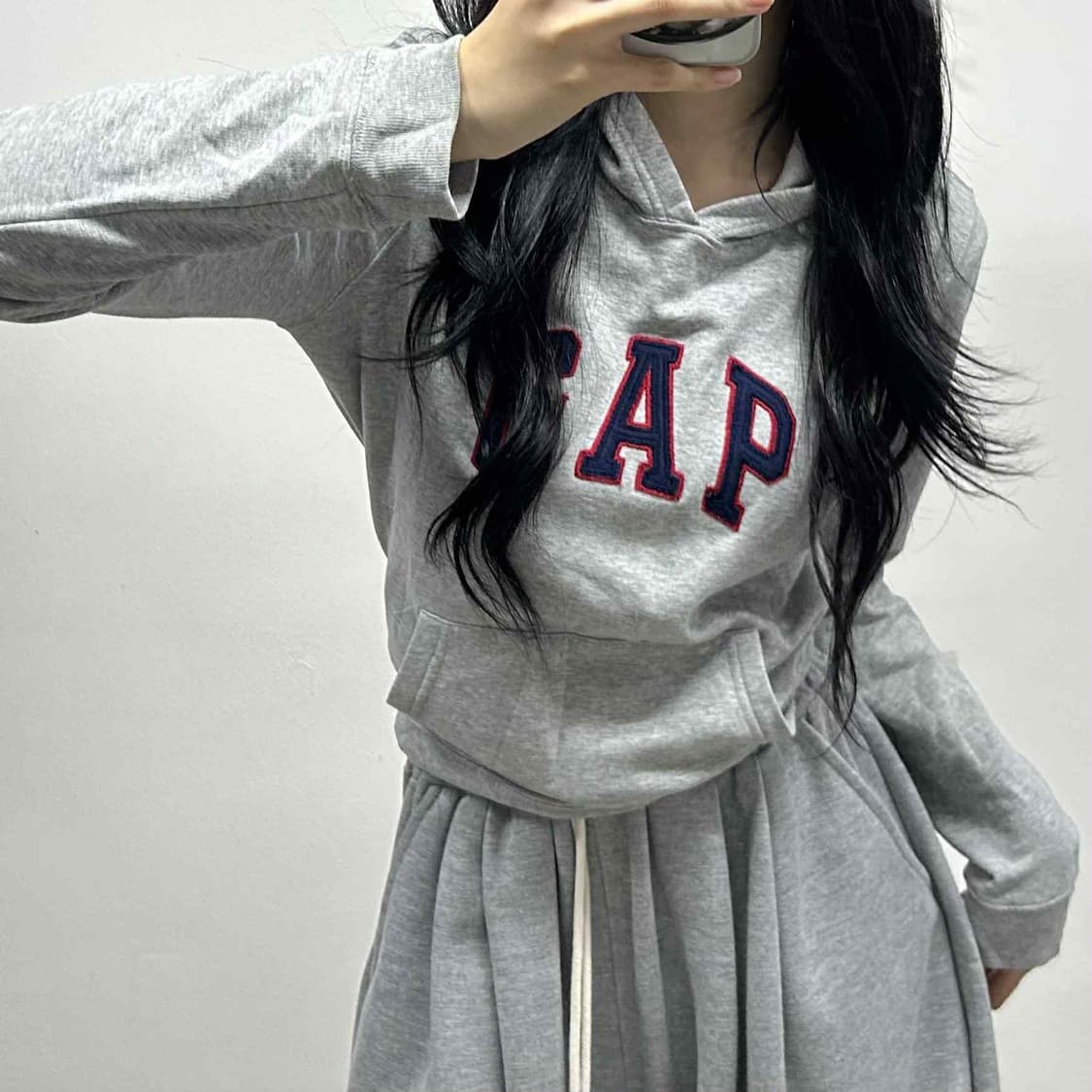 Gap 갭 그레이 걸즈 스웨트셔츠 후드티(XS) 상품이미지1