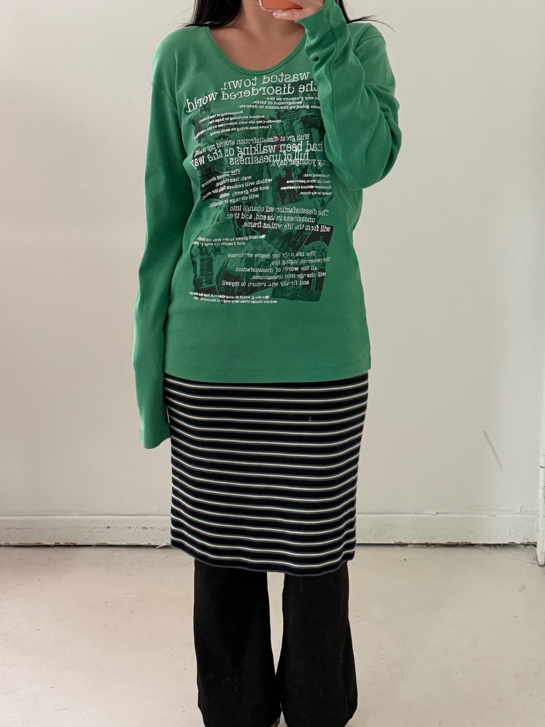 일본빈티지 레터링 롱슬리브 상품이미지4