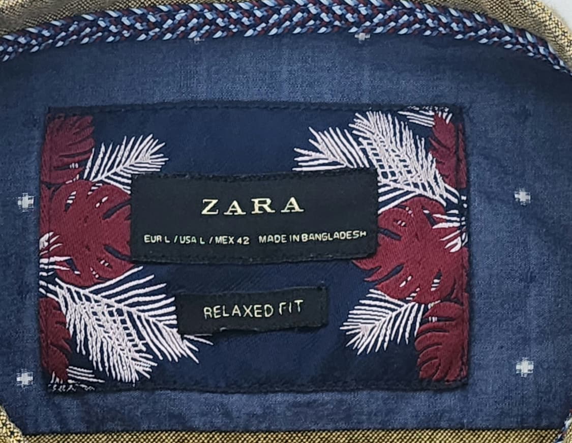 자라 릴렉스핏 차이나 카라 셔츠 L 상품이미지8