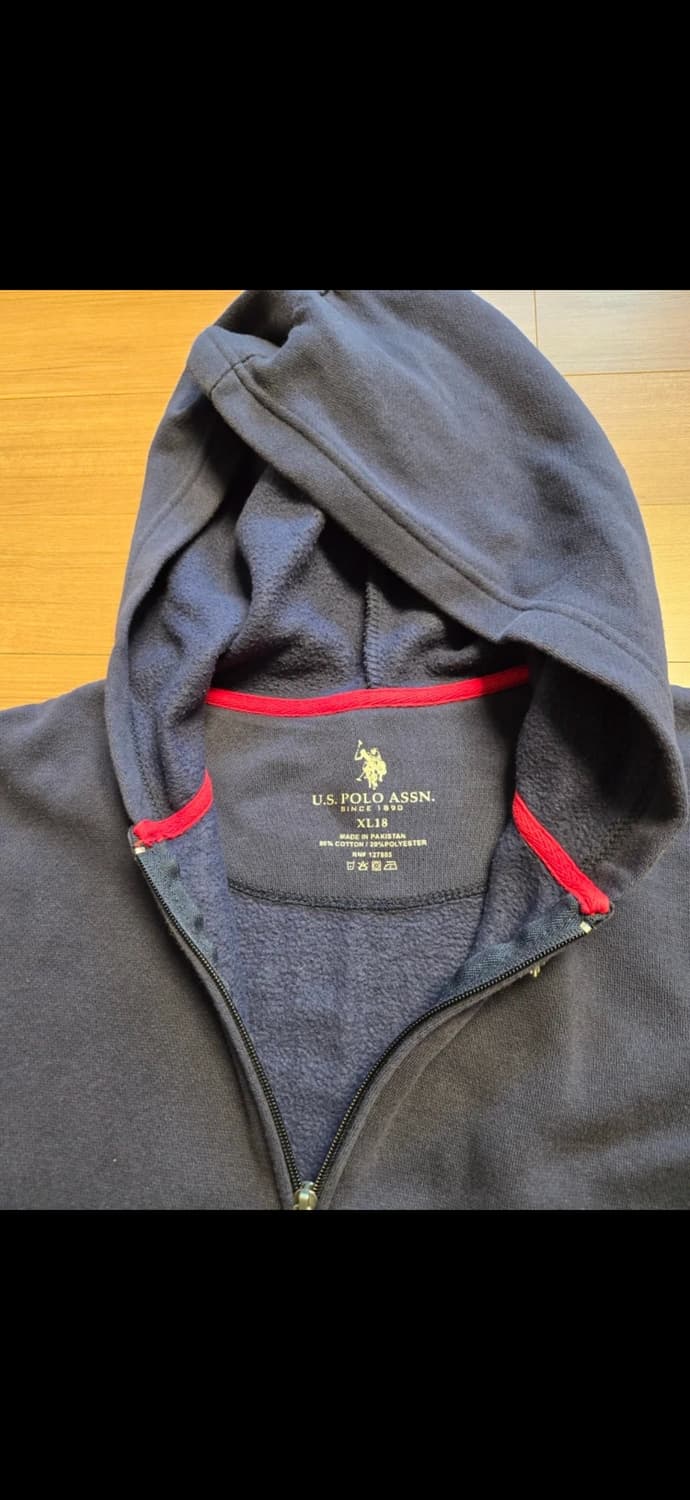 처분)U.S. 폴로 아슨 후드집업 XL18 네이비ㆍXL 상품이미지3