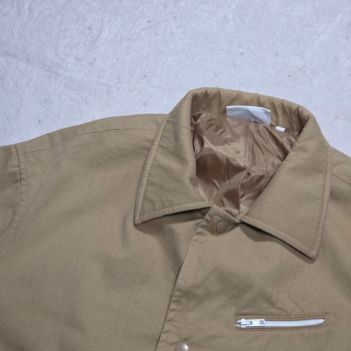 빈티지 베이지 코튼 코치 자켓 상품이미지2