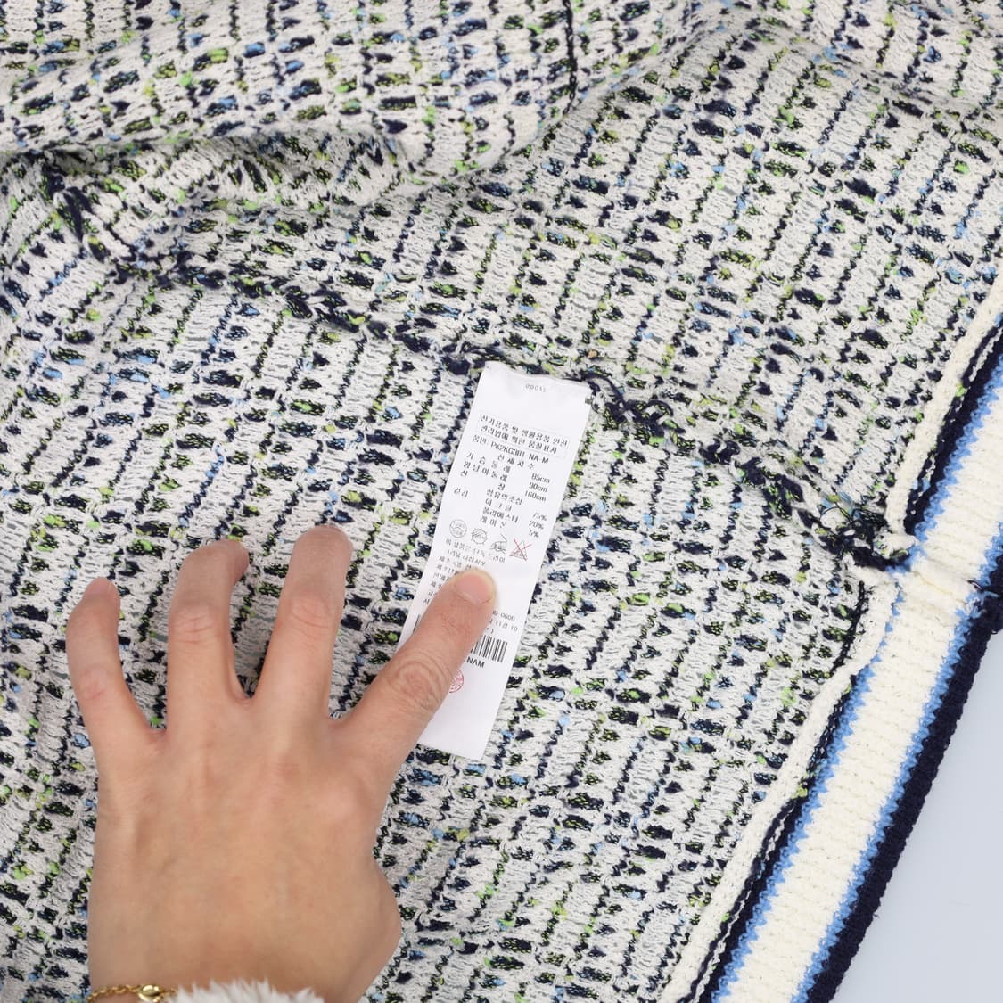 M 플라스틱아일랜드 여성 트위드가디건 0203H1 상품이미지4