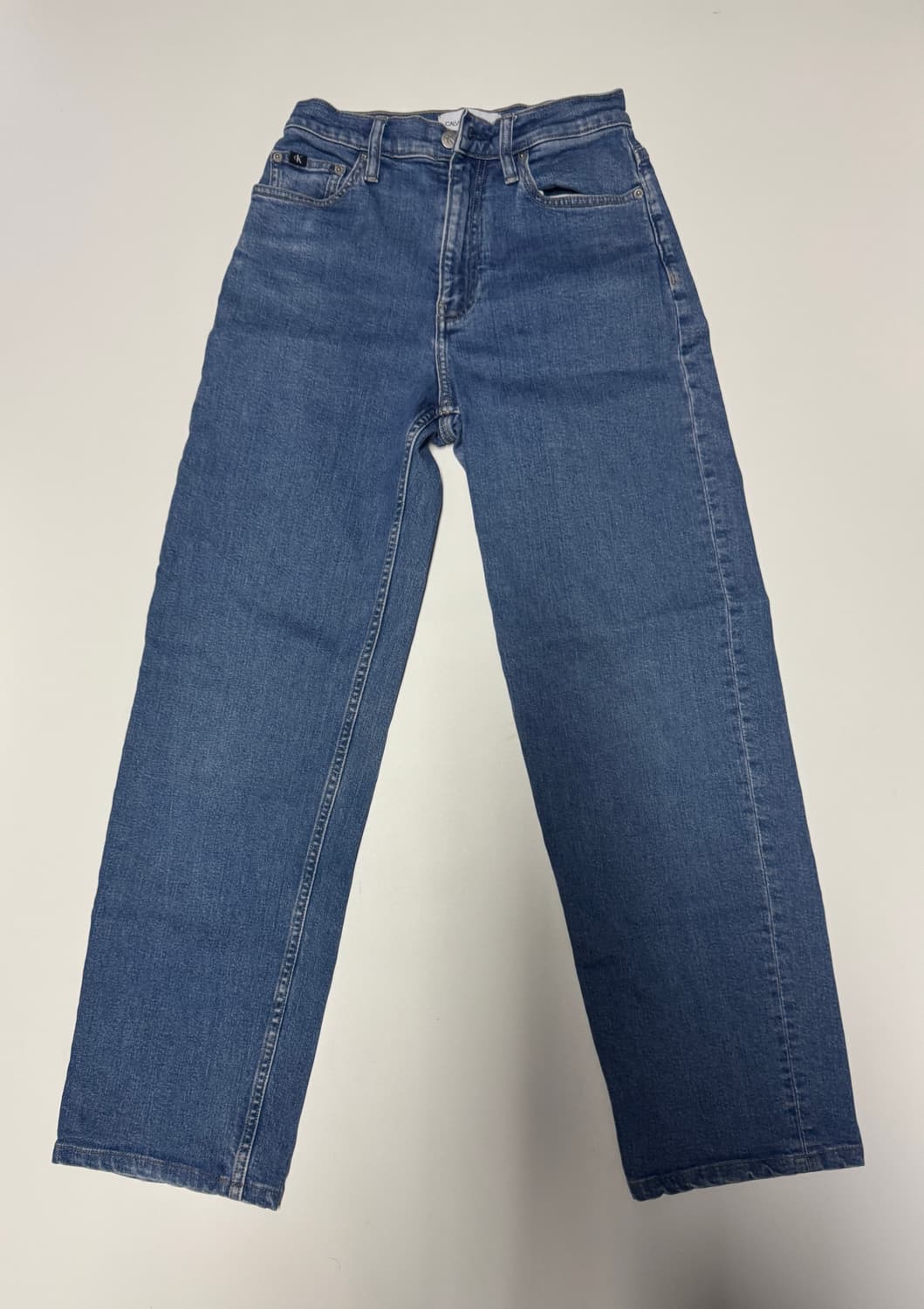 여성 캘빈클라인 CK 하이 라이즈 루즈핏 데님팬츠 24.4인치 상품이미지1