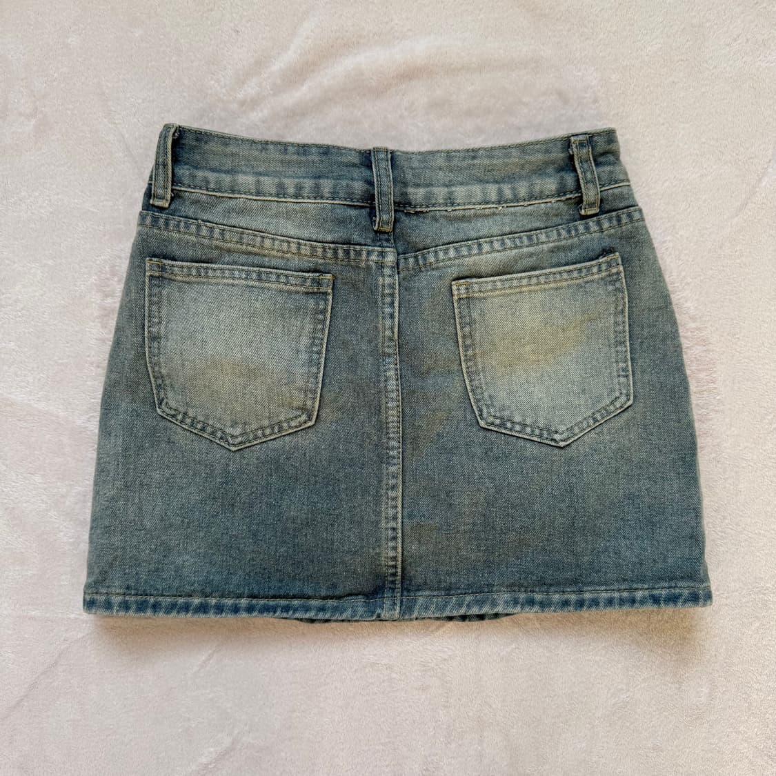 빈티지 연청 스커트 상품이미지4