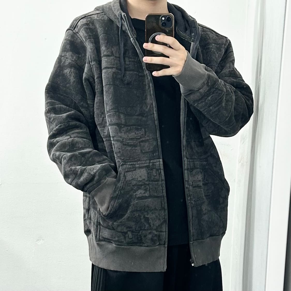 오클리 포지드 굿 마블 패턴 후드 집업 상품이미지4