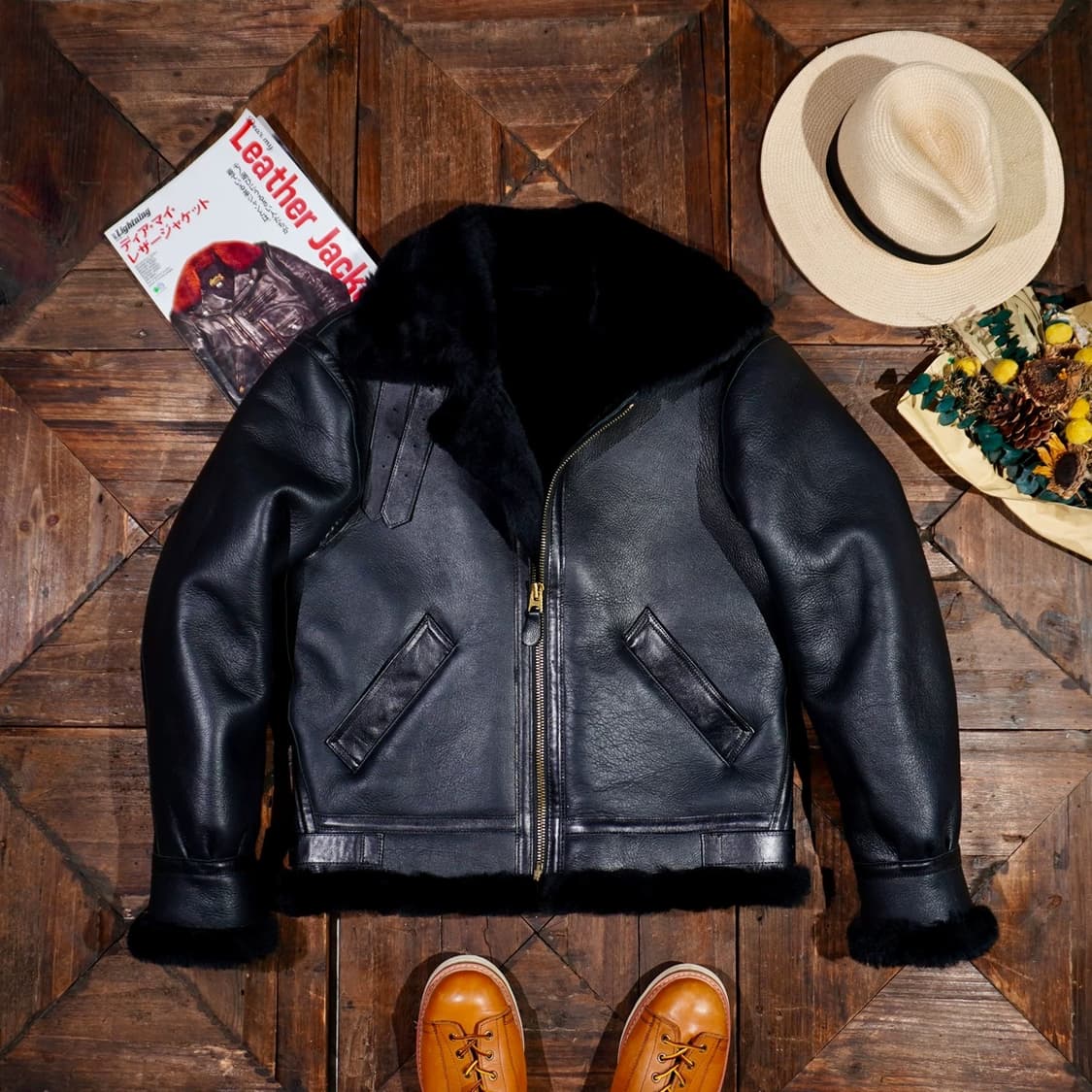 Veluokldly 리얼 양가죽 무스탕 블랙 m 새제품 판매 상품이미지7