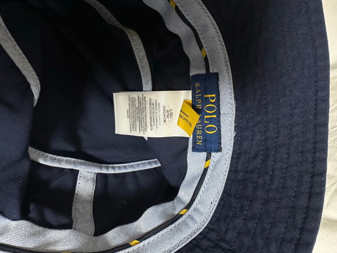 폴로 랄프로렌 버킷햇 네이비 L/XL 상품이미지2