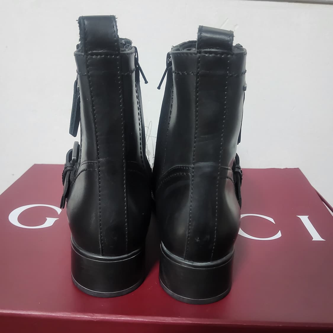 새상품 금강 GEOX 제옥스 가죽 앵클 부츠 워크 워커 35 225 상품이미지3