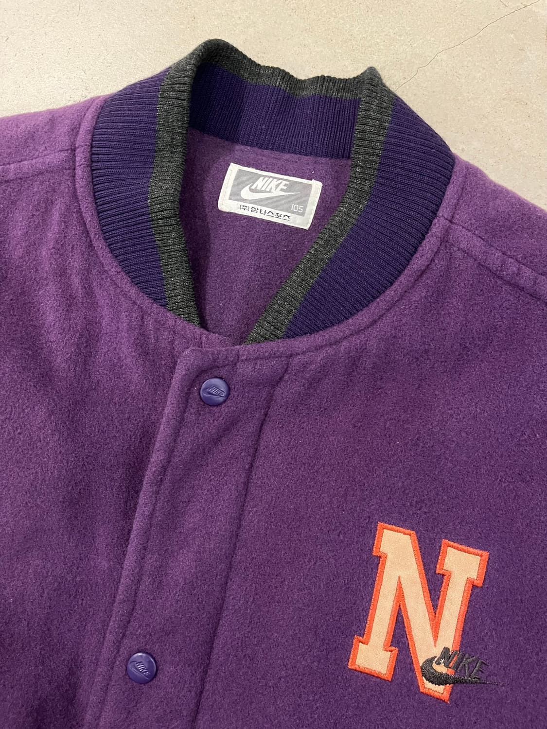 빈티지 90s 삼나스포츠 나이키 울자켓 상품이미지3