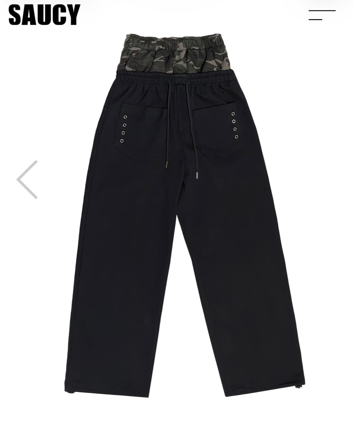 Moresaucy camo layered waist pants 상품이미지3
